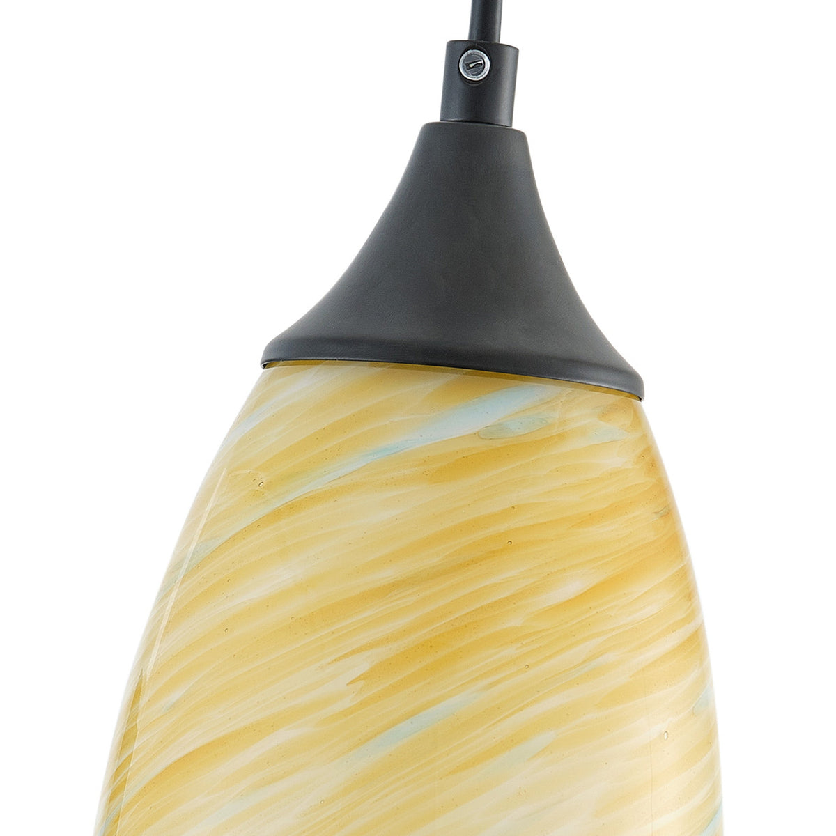 1-Light Modern Art Glass Pendant Marble Shade for Kitchen Island