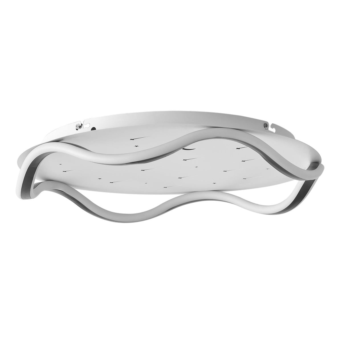 1-Light Dimmable Decorated with Stars and Moon LED Flush Mount Lighting