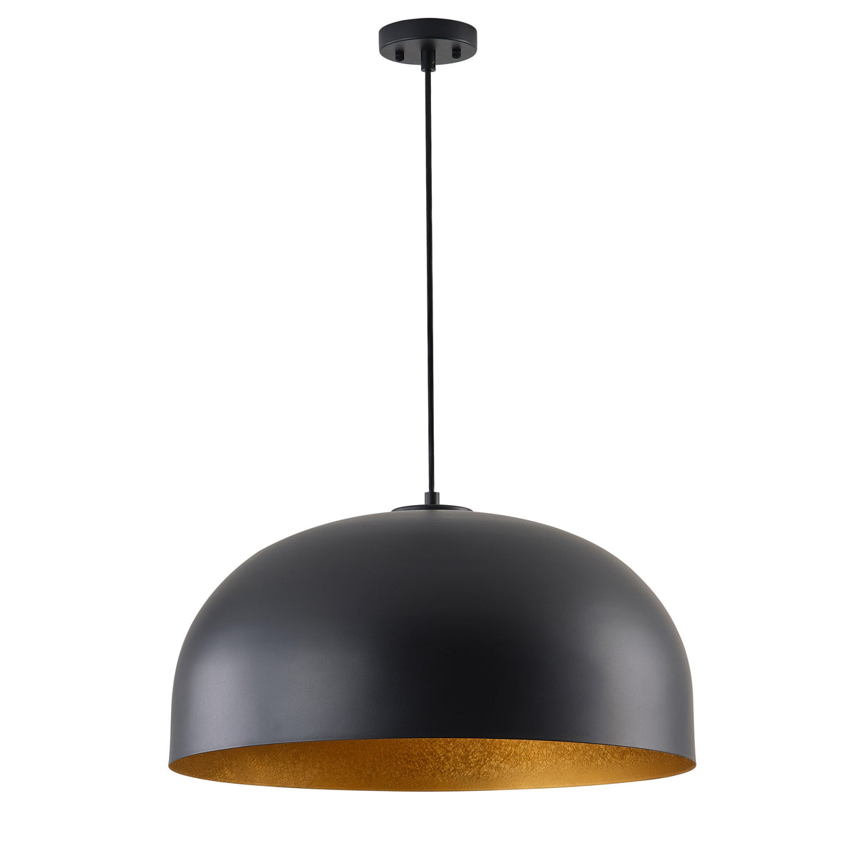 1-Light Industrial Two Sizes Bowl Shade Pendant Lighting