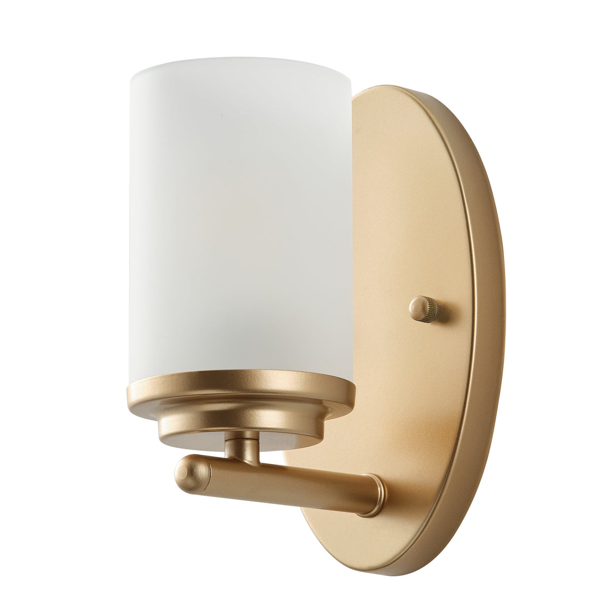 1-Light Clear Light Bites Acid Column Shade Wall Sconces