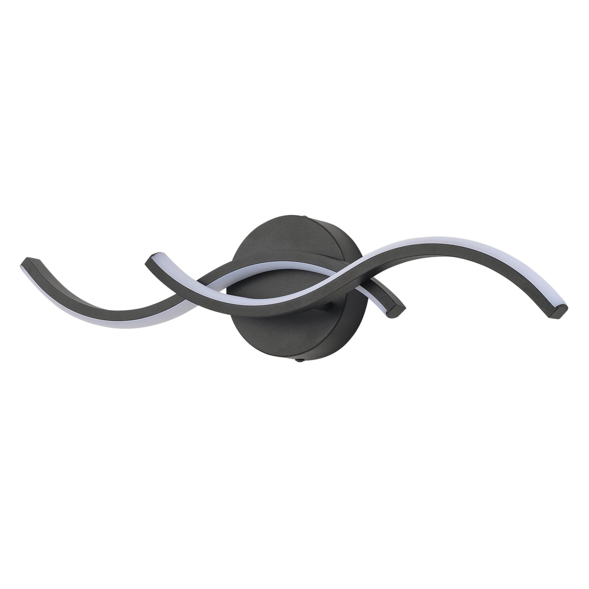 1-Light Curved Lines Design LED Bathroom Vanity Lighting