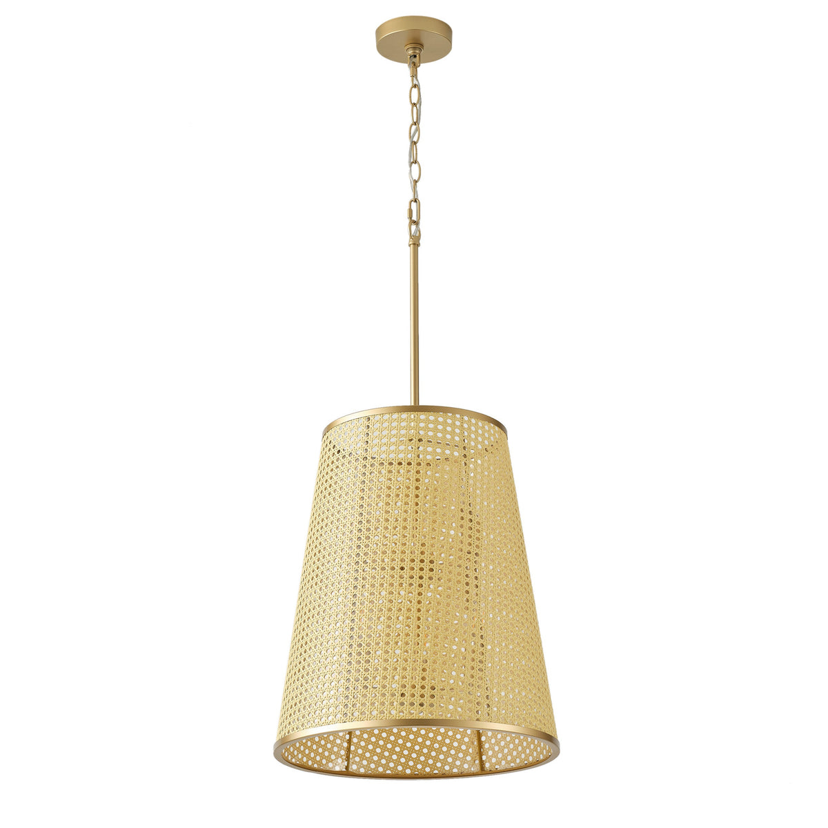 6-Lights Woven Openwork Flared Shade Pendant Lighting