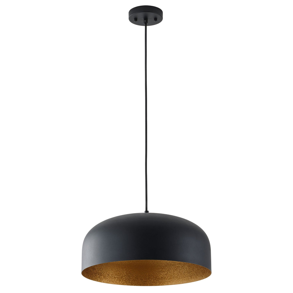 1-Light Industrial Two Sizes Bowl Shade Pendant Lighting