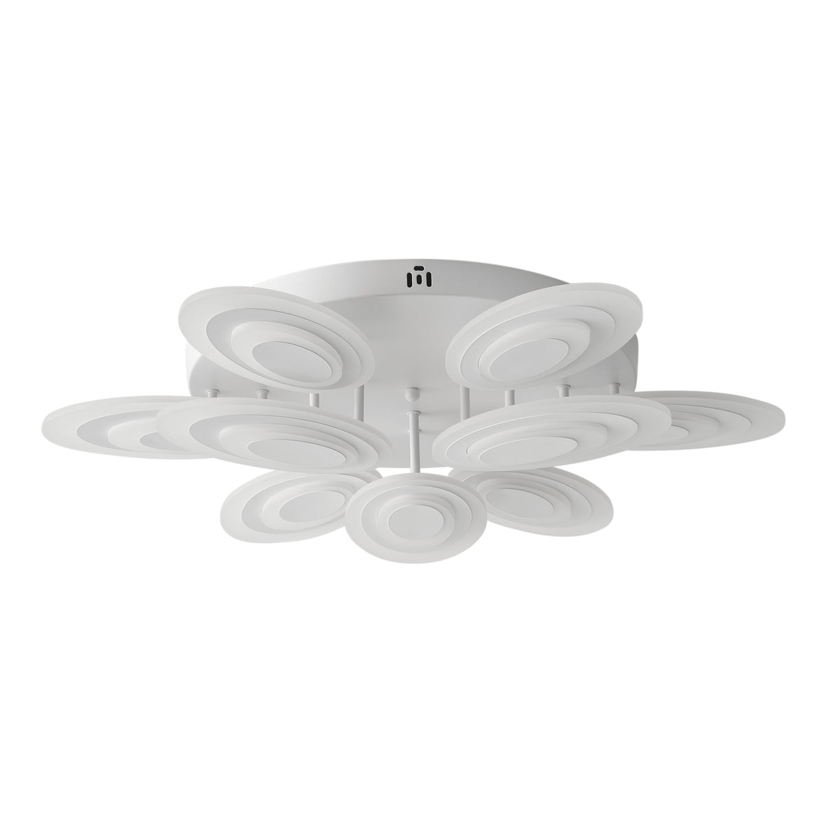 9-Lights Elliptical Petal Shape LED Semi-Flush Mount Lighting