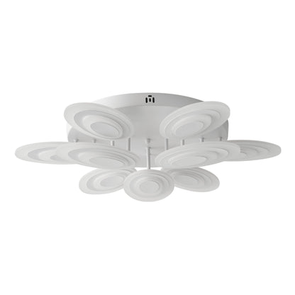 9-Lights Elliptical Petal Shape LED Semi-Flush Mount Lighting