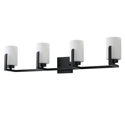 3-Lights & 4-Lights White Jade Cylinder Vanity Light