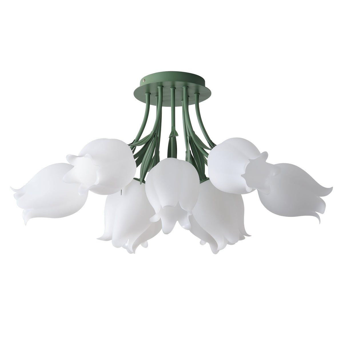 3-Light & 9-Light Flower Bouquet Shape Creative Semi-Flush Mount Lighting
