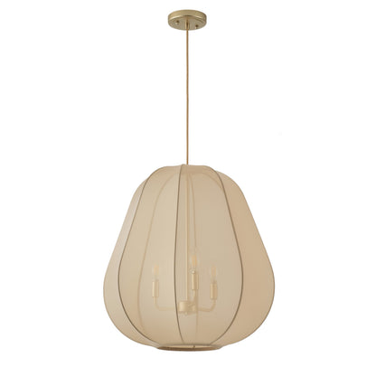 3-Lights Elliptical Candle Lamp Head Retro-Style Pendant Lighting