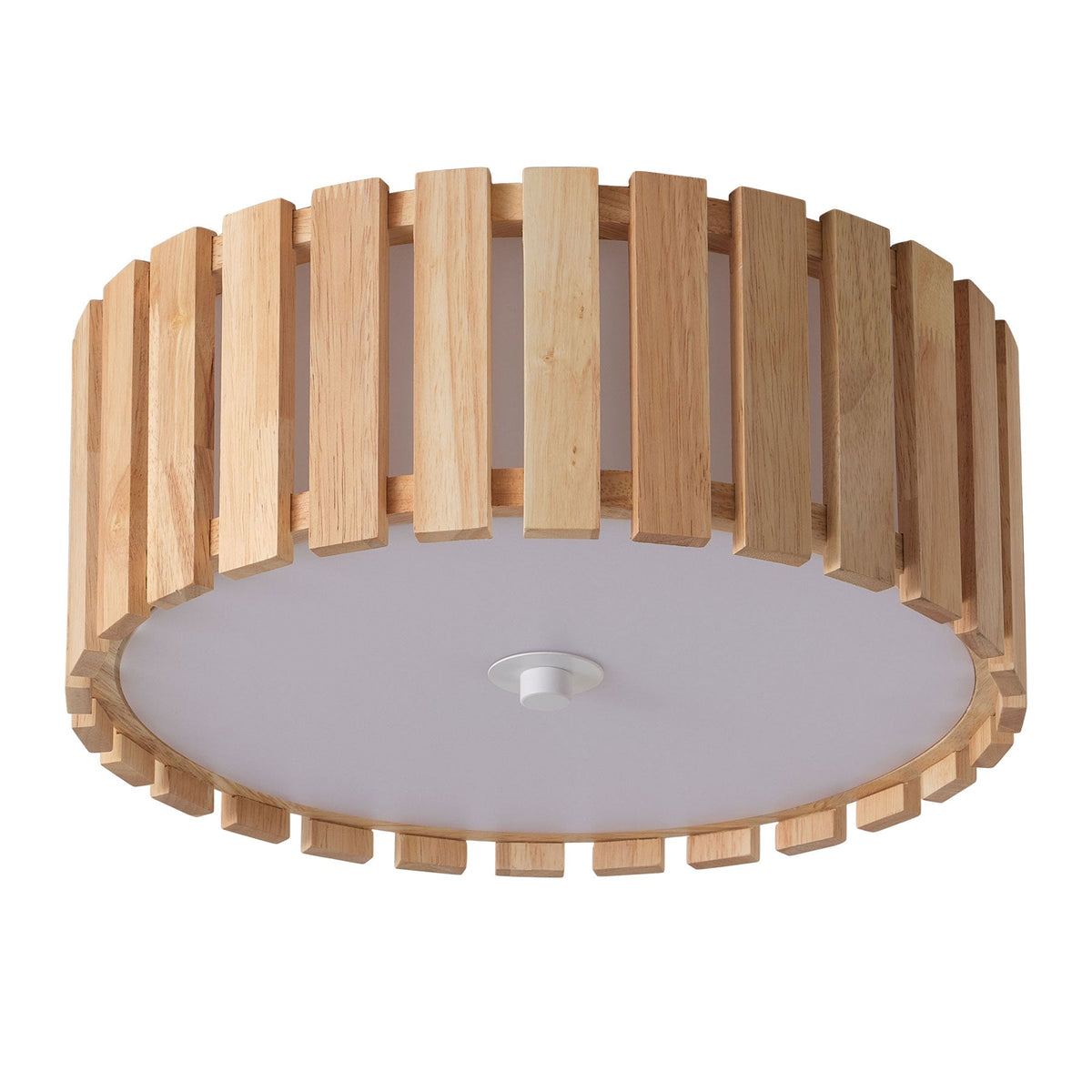1-Light Modern Farmhouse Round LED Flush Mount Ceiling Light