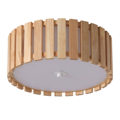 1-Light Modern Farmhouse Round LED Flush Mount Ceiling Light