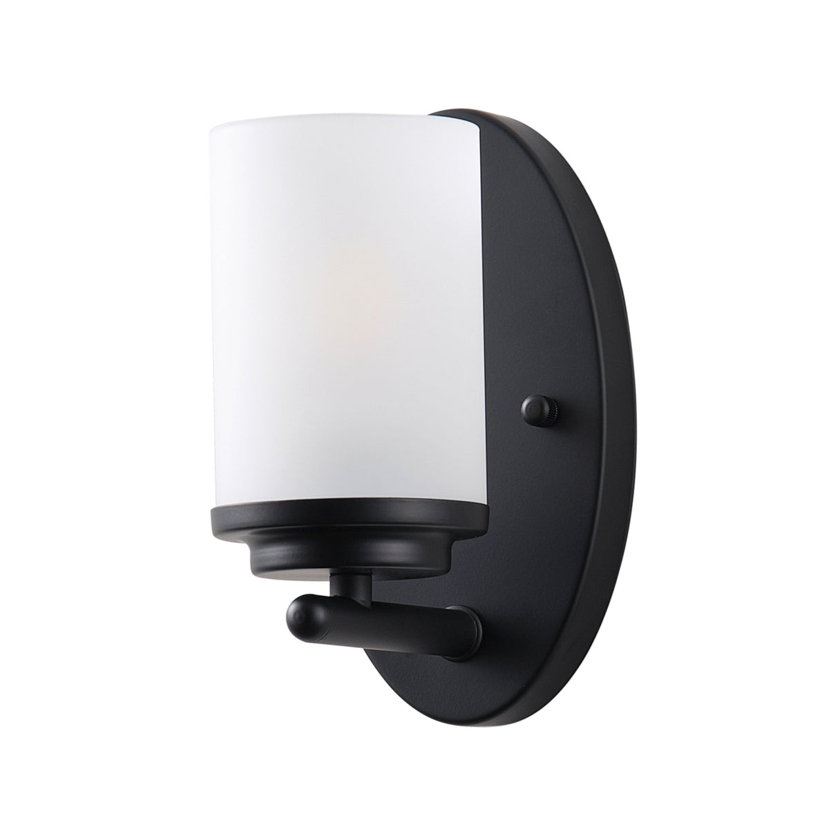 1-Light Clear Light Bites Acid Column Shade Wall Sconces
