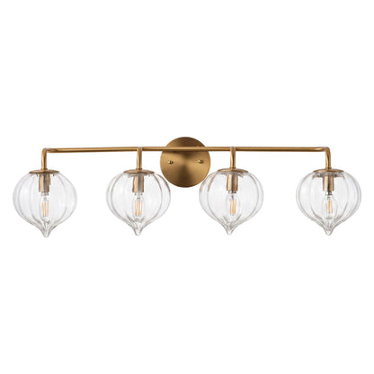 3-light & 4-light Pumpkin Glass Vanity Light