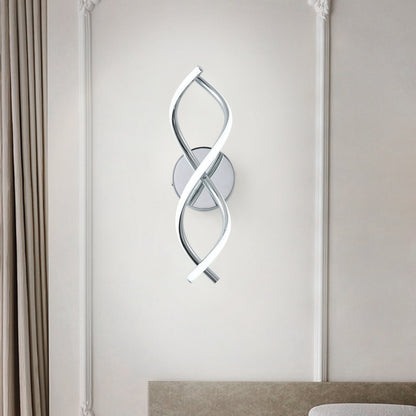 2-Light Elegant Spiral Design LED Vanity Lighting