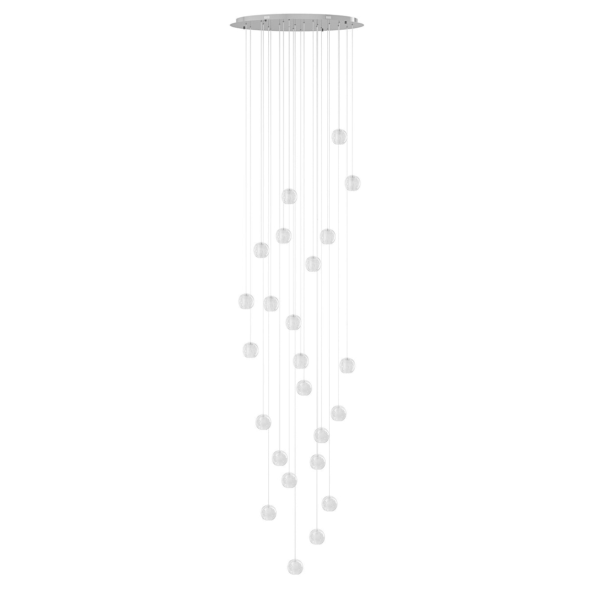 12 Lights & 24 Lights & 36 Lights Modern Crystal Ball Raindrop Chandelier