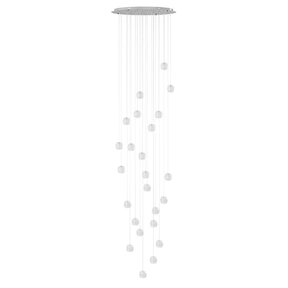 12 Lights & 24 Lights & 36 Lights Modern Crystal Ball Raindrop Chandelier
