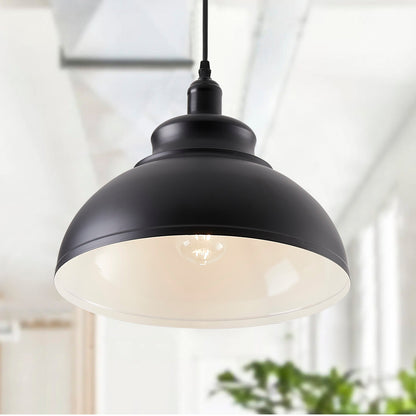 1-Light Durable Metal Shade Pendant Lighting