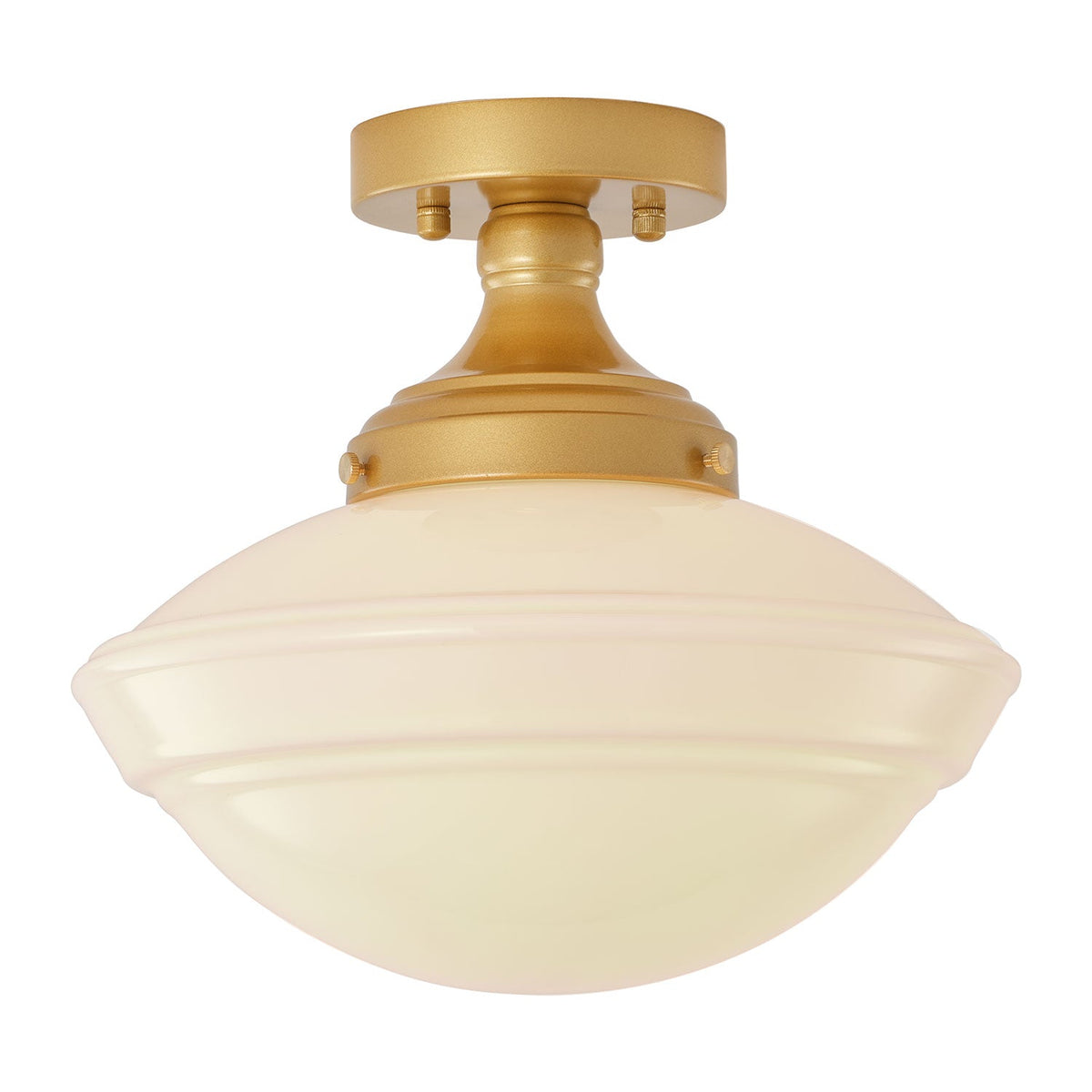 1-Light Farmhouse Semi Flush Mount Ceiling Light