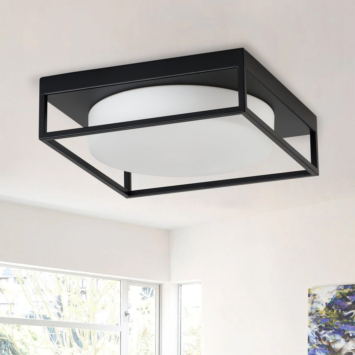 2-Lights Modern Minimalist Style Flush Mount Lighting