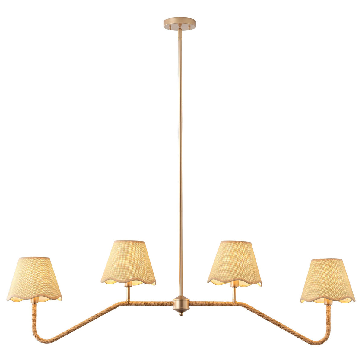 4-Light Farmhouse Kitchen Island Chandelier