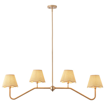4-Light Farmhouse Kitchen Island Chandelier