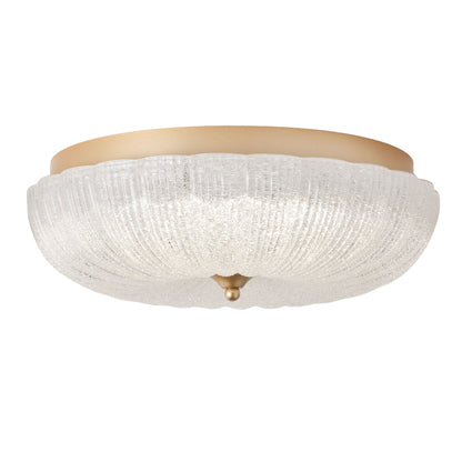 1 Light Gold LED Flush Mount Ceiling Light 5CCT