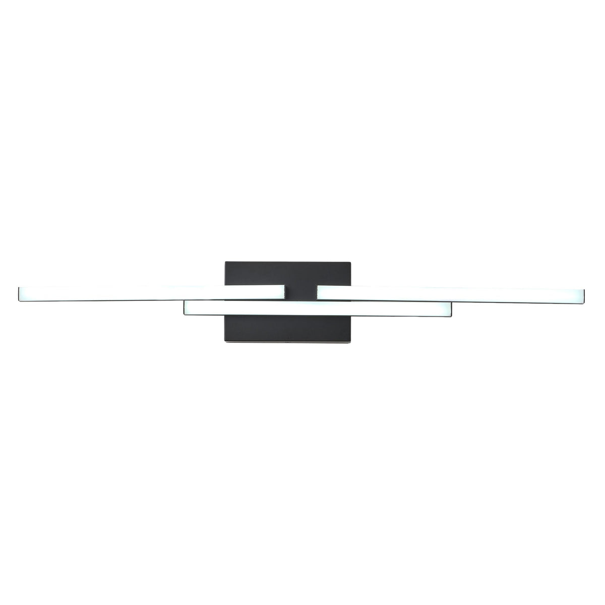 1 Light Modern Linear Black LED Bathroom Vanity Wall Sconce