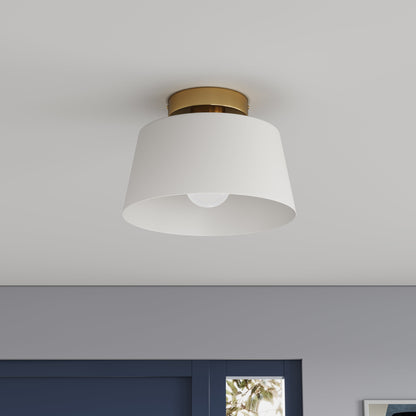 1-Light Modern Simple Style Semi-Flush Mount Lighting