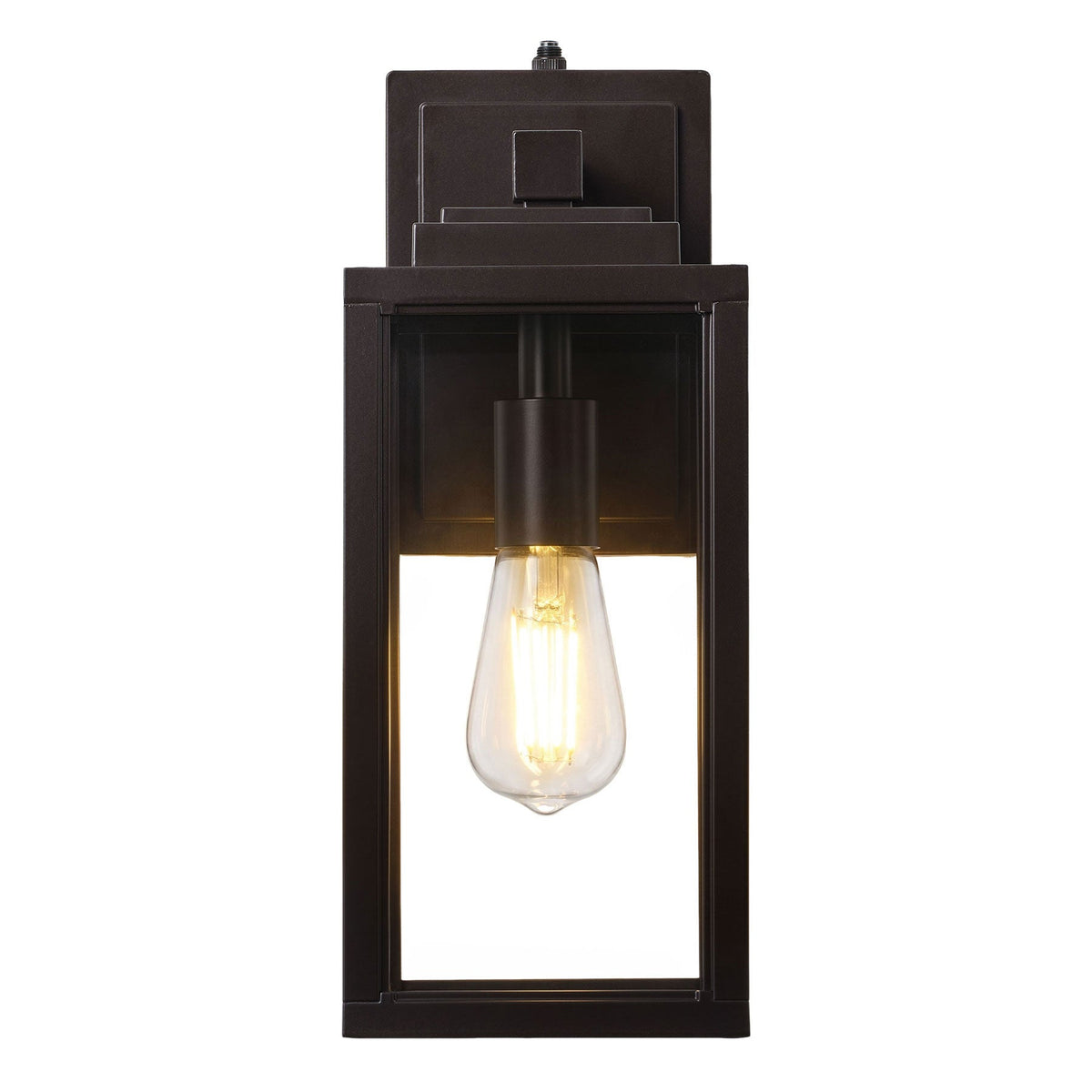 1-Light Waterproof Motion Sensor Outdoor Wall Sconce