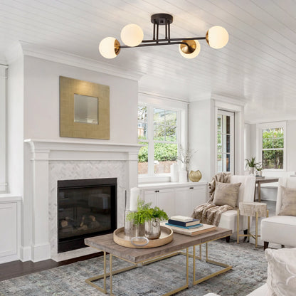 4-Lights & 6-Lights Sputnik Semi-Flush Mount Lighting