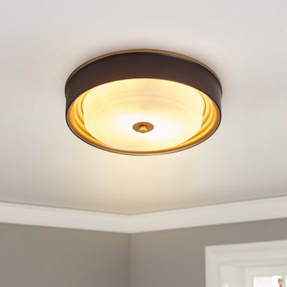 2-Lights Modern Inlaid Circle Design Flush Mount Lighting