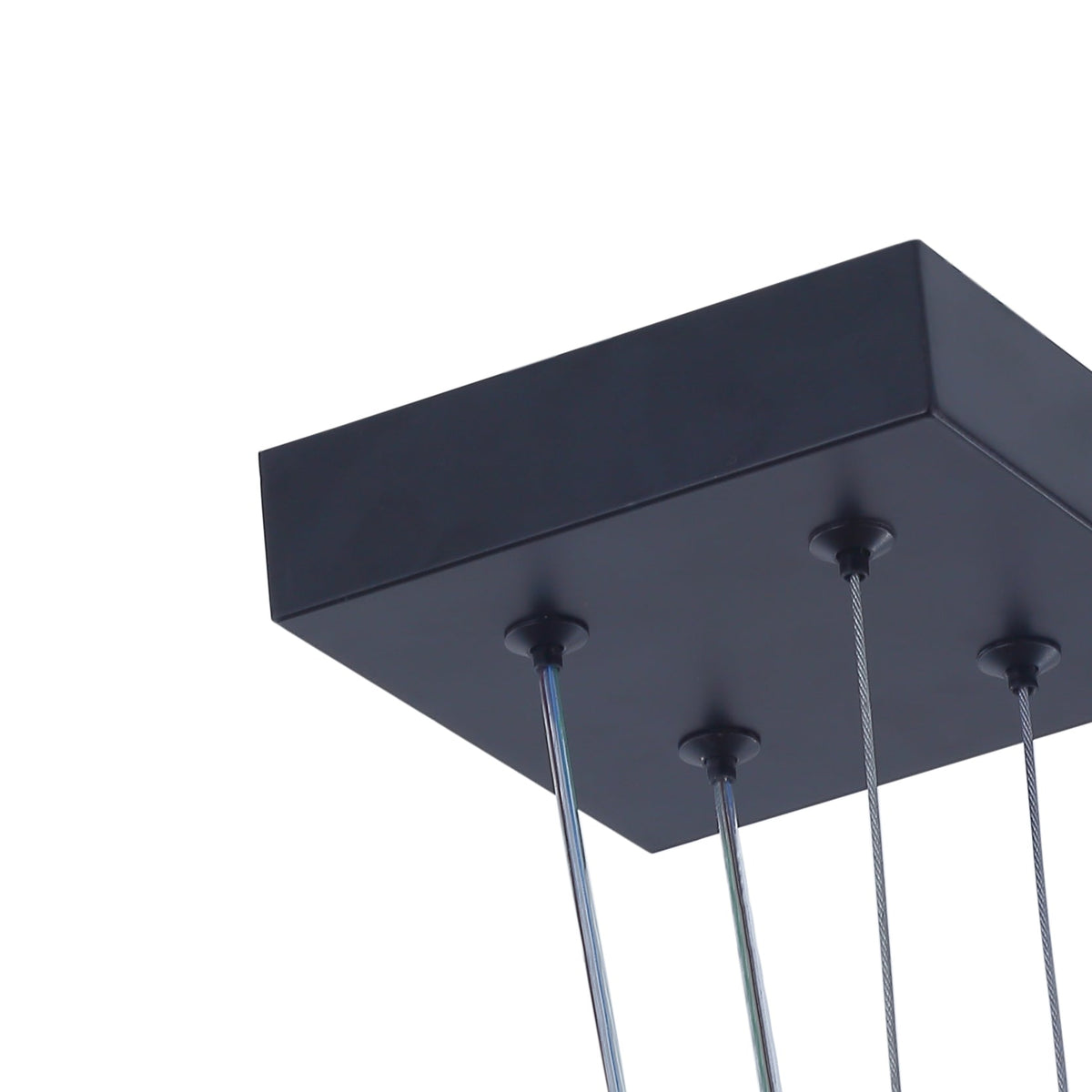 2-Lights Two Rectangle Stacked LED Chandelier