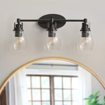 3-Lights Creative Glass Shade Bathroom Vanity Lighting
