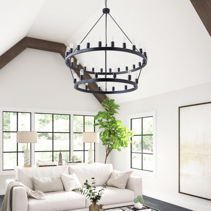 36-Lights Vintage Industial Style Chandelier