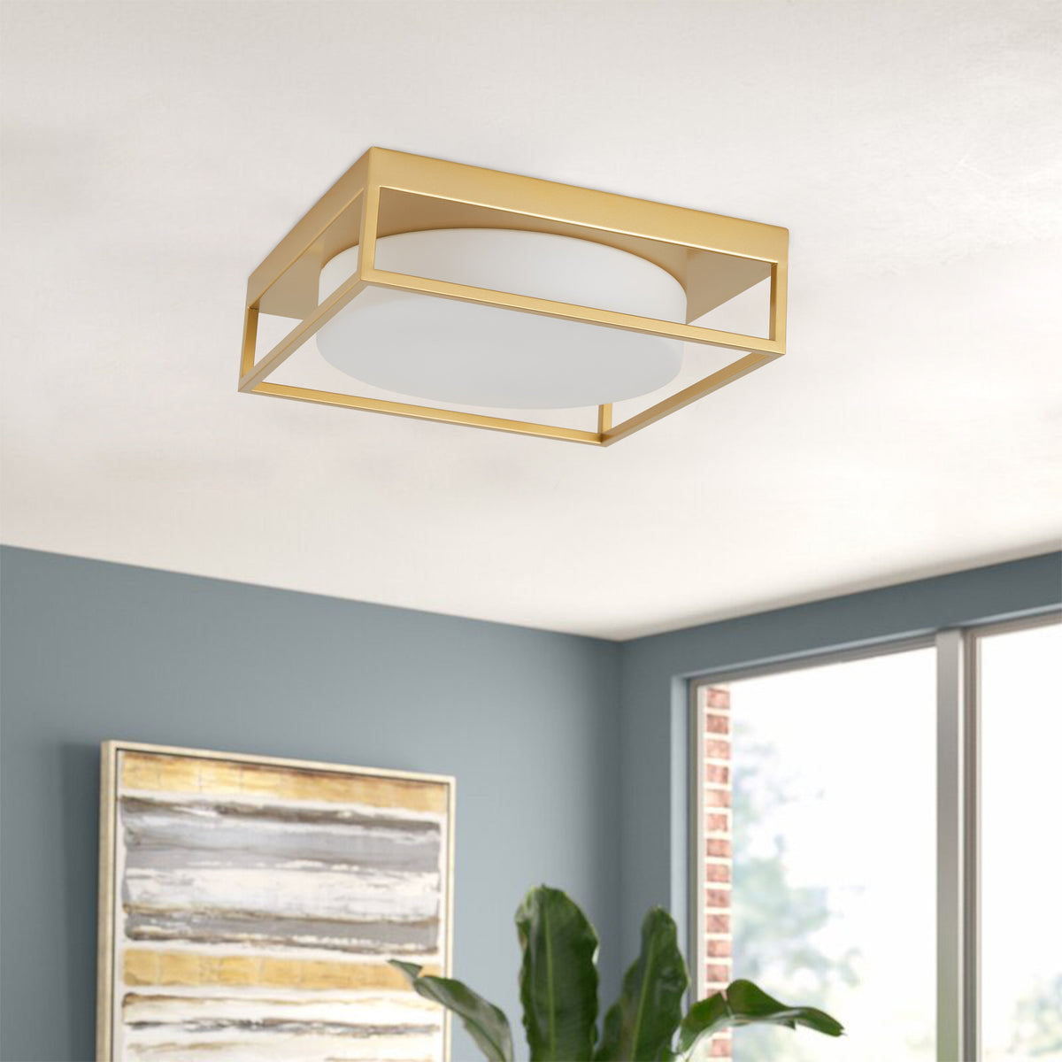 2-Lights Modern Minimalist Style Flush Mount Lighting