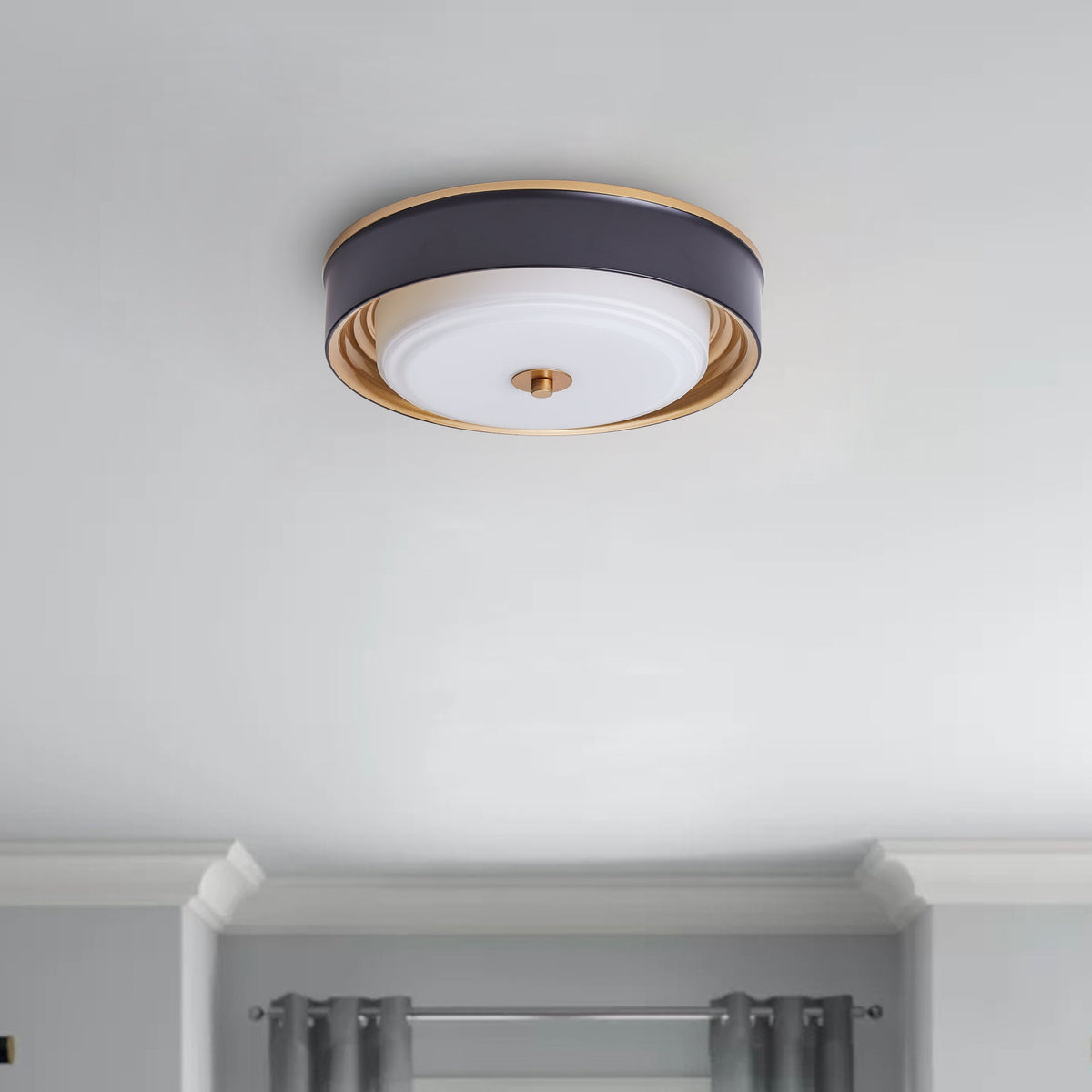 2-Lights Modern Inlaid Circle Design Flush Mount Lighting