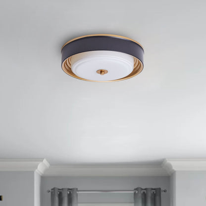 2-Lights Modern Inlaid Circle Design Flush Mount Lighting