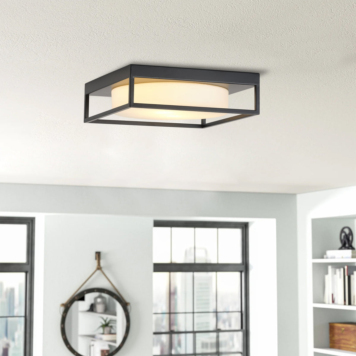 2-Lights Modern Minimalist Style Flush Mount Lighting