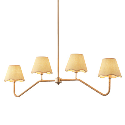 4-Light Farmhouse Kitchen Island Chandelier