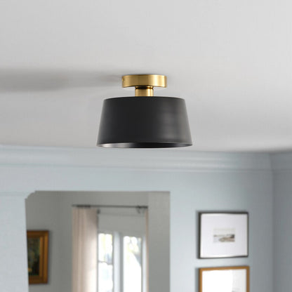 1-Light Modern Simple Style Semi-Flush Mount Lighting