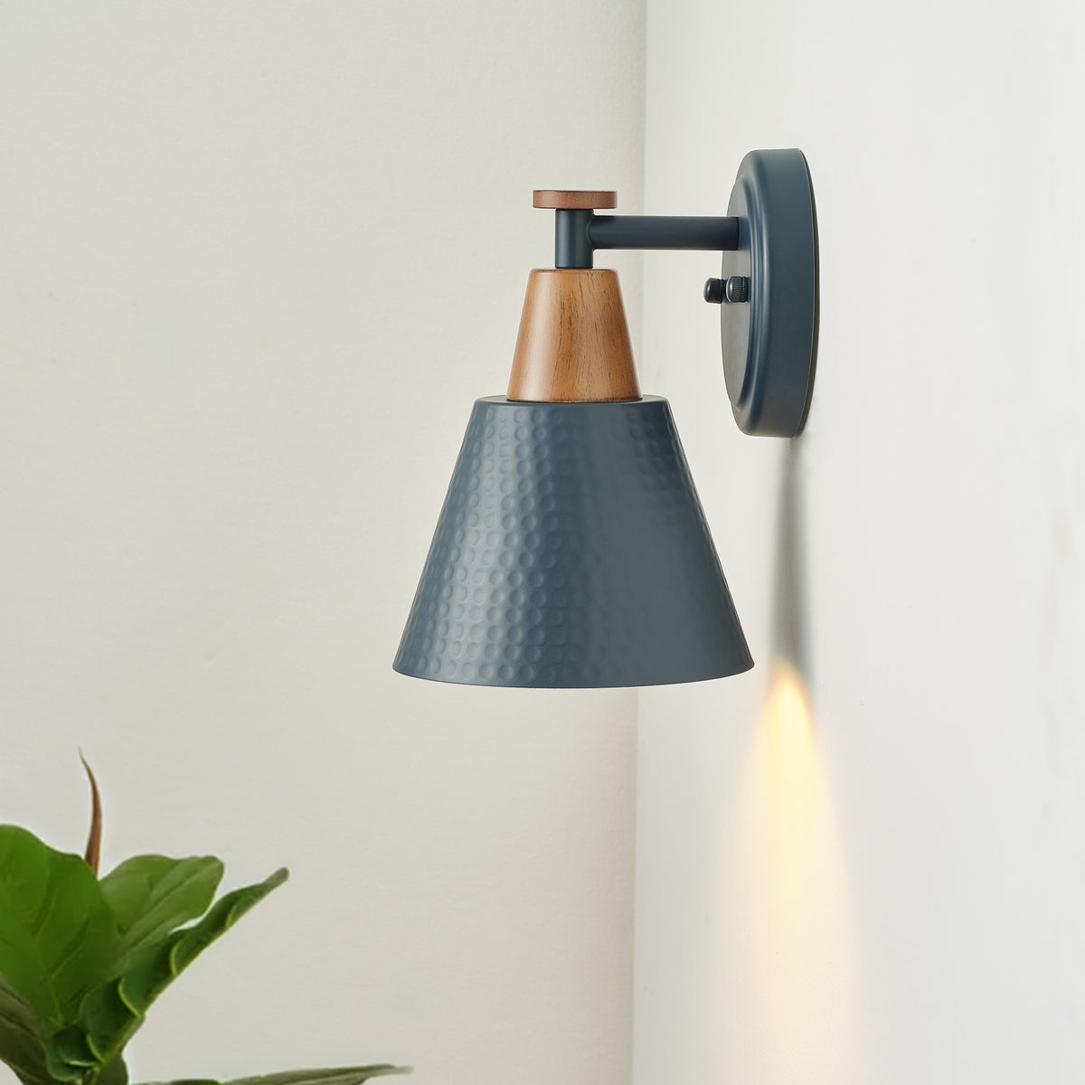 1-Light Conical Polka Dot Design Wall Sconces