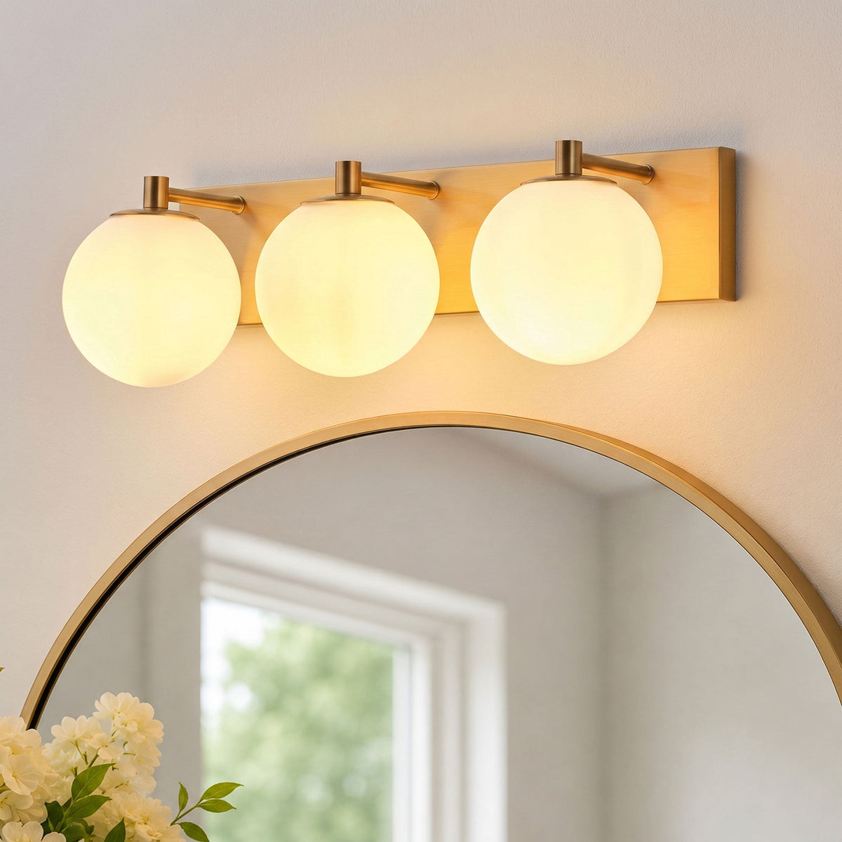 3-Light & 4-Light Globe Vanity Light for Mirror