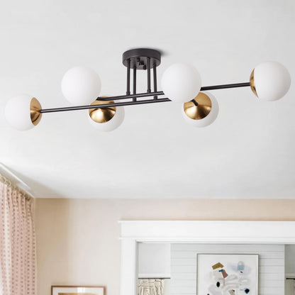 4-Lights & 6-Lights Sputnik Semi-Flush Mount Lighting
