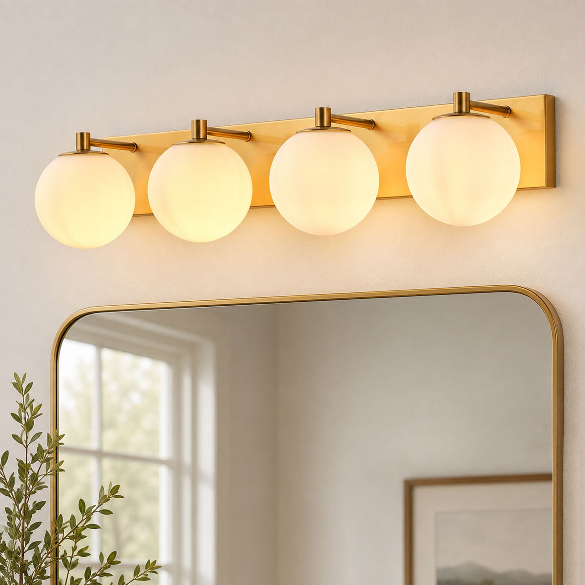 3-Light & 4-Light Globe Vanity Light for Mirror
