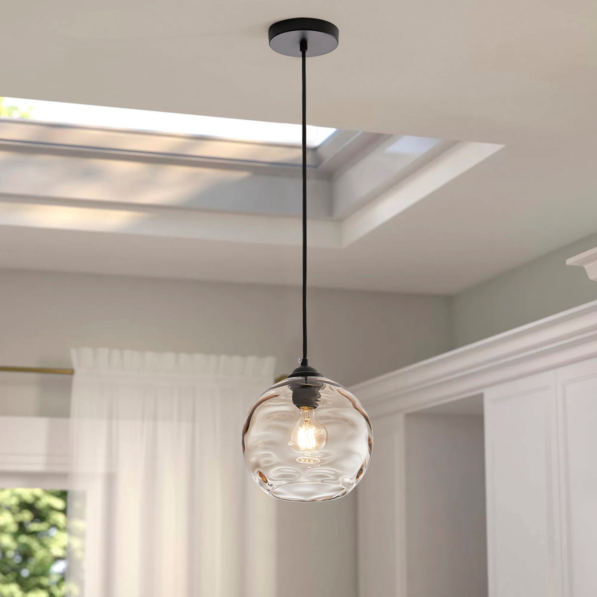 1-Light Minimalist Ball Sphere Pendant Lighting