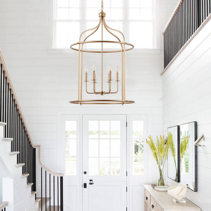 6-Light Modern Island Gold Linear Dimmable Chandeliers