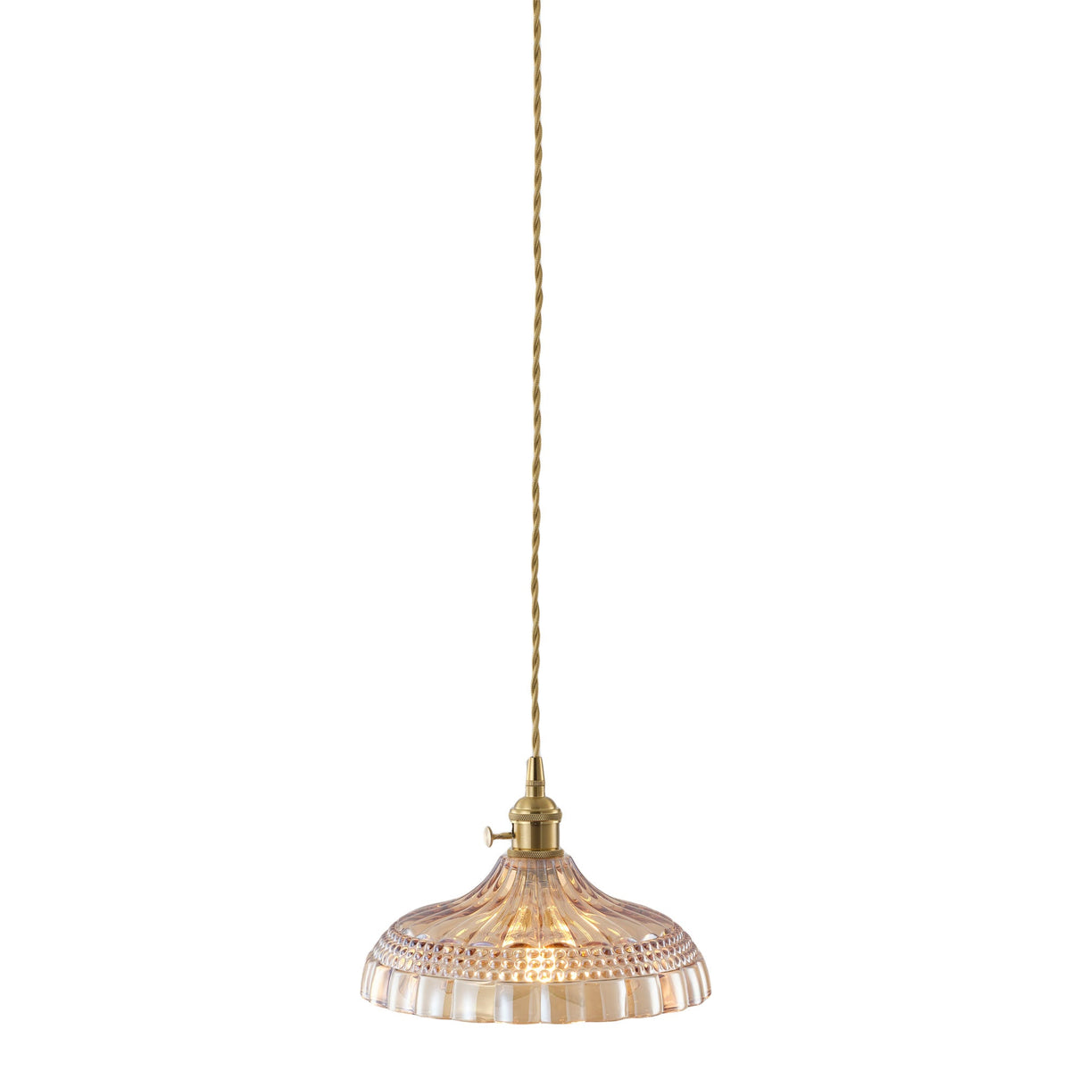 1-Light Vintage Glass Pendant Light Kitchen Island Lighting
