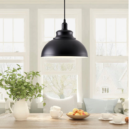 1-Light Durable Metal Shade Pendant Lighting