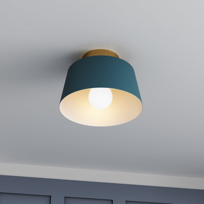 1-Light Modern Simple Style Semi-Flush Mount Lighting