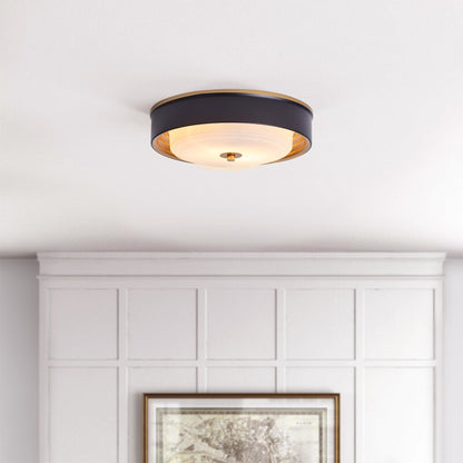 2-Lights Modern Inlaid Circle Design Flush Mount Lighting