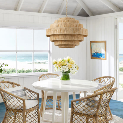 5-Lights Multi-Layer Cylindrical Stack Design Pendant Lighting